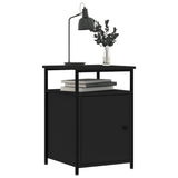 Bedside Cabinets 2 pcs Black 40x42x60 cm Engineered Wood - Top-Down View