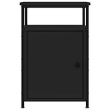 Bedside Cabinets 2 pcs Black 40x42x60 cm Engineered Wood - Close-Up Angle