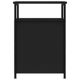 Bedside Cabinets 2 pcs Black 40x42x60 cm Engineered Wood - Low Angle