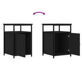 Bedside Cabinets 2 pcs Black 40x42x60 cm Engineered Wood - Extra Image