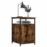 Bedside Cabinet Smoked Oak 40x42x60 cm Engineered Wood