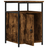 Bedside Cabinet Smoked Oak 40x42x60 cm Engineered Wood - 45-Degree Angle