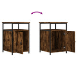 Bedside Cabinet Smoked Oak 40x42x60 cm Engineered Wood - Extra Image