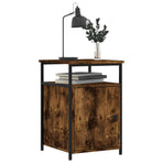 Bedside Cabinets 2 pcs Smoked Oak 40x42x60 cm Engineered Wood
