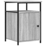 Bedside Cabinet Grey Sonoma 40x42x60 cm Engineered Wood