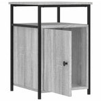 Bedside Cabinet Grey Sonoma 40x42x60 cm Engineered Wood