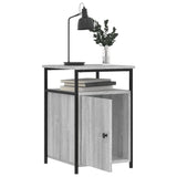 Bedside Cabinets 2 pcs Grey Sonoma 40x42x60 cm Engineered Wood - 45-Degree Angle