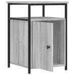 Bedside Cabinets 2 pcs Grey Sonoma 40x42x60 cm Engineered Wood