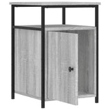 Bedside Cabinets 2 pcs Grey Sonoma 40x42x60 cm Engineered Wood - Rear View