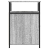 Bedside Cabinets 2 pcs Grey Sonoma 40x42x60 cm Engineered Wood - Low Angle