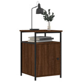 Bedside Cabinets 2 pcs Brown Oak 40x42x60 cm Engineered Wood - Top-Down View