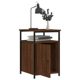 Bedside Cabinets 2 pcs Brown Oak 40x42x60 cm Engineered Wood - 45-Degree Angle