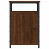 Bedside Cabinets 2 pcs Brown Oak 40x42x60 cm Engineered Wood - Close-Up Angle