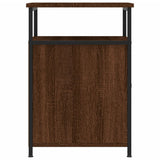Bedside Cabinets 2 pcs Brown Oak 40x42x60 cm Engineered Wood - Low Angle