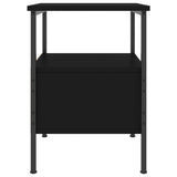 Bedside Cabinet Black 34x36x50 cm Engineered Wood