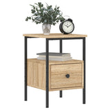 Bedside Cabinets 2 pcs Sonoma Oak 34x36x50 cm Engineered Wood - Low Angle