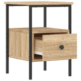 Bedside Cabinets 2 pcs Sonoma Oak 34x36x50 cm Engineered Wood - Top-Down View