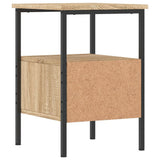 Bedside Cabinets 2 pcs Sonoma Oak 34x36x50 cm Engineered Wood - Rear View