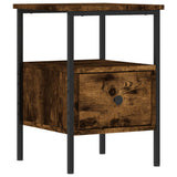 Bedside Cabinets 2 pcs Smoked Oak 34x36x50 cm Engineered Wood