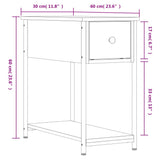 Bedside Cabinet Sonoma Oak 30x60x60 cm Engineered Wood - Extra Image