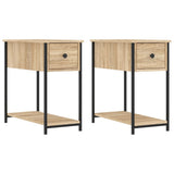 Bedside Cabinets 2 pcs Sonoma Oak 30x60x60 cm Engineered Wood