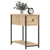 Bedside Cabinets 2 pcs Sonoma Oak 30x60x60 cm Engineered Wood - Side View