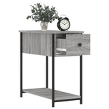 Bedside Cabinet Grey Sonoma 30x60x60 cm Engineered Wood - Top-Down View
