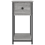 Bedside Cabinets 2 pcs Grey Sonoma 30x60x60 cm Engineered Wood - Rear View