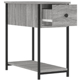 Bedside Cabinets 2 pcs Grey Sonoma 30x60x60 cm Engineered Wood - Close-Up Angle