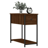 Bedside Cabinets 2 pcs Brown Oak 30x60x60 cm Engineered Wood - Side View