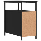 Bedside Cabinet Black 30x60x60 cm Engineered Wood - Low Angle