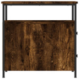 Bedside Cabinet Smoked Oak 30x60x60 cm Engineered Wood - Close-Up Angle