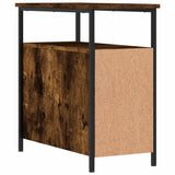 Bedside Cabinet Smoked Oak 30x60x60 cm Engineered Wood - Low Angle