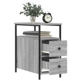 Bedside Cabinets 2 pcs Grey Sonoma 30x60x60 cm Engineered Wood - Top-Down View