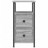 Bedside Cabinets 2 pcs Grey Sonoma 30x60x60 cm Engineered Wood