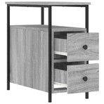 Bedside Cabinets 2 pcs Grey Sonoma 30x60x60 cm Engineered Wood