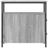 Bedside Cabinets 2 pcs Grey Sonoma 30x60x60 cm Engineered Wood - Low Angle