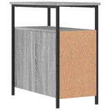 Bedside Cabinets 2 pcs Grey Sonoma 30x60x60 cm Engineered Wood - Extra Image