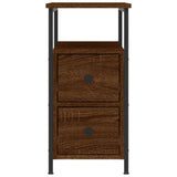 Bedside Cabinet Brown Oak 30x60x60 cm Engineered Wood