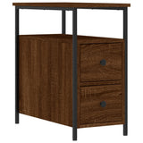 Bedside Cabinets 2 pcs Brown Oak 30x60x60 cm Engineered Wood - 45-Degree Angle