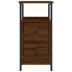 Bedside Cabinets 2 pcs Brown Oak 30x60x60 cm Engineered Wood