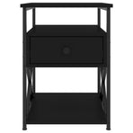 Bedside Cabinets 2 pcs Black 40x42x55 cm Engineered Wood