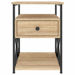 Bedside Cabinets 2 pcs Sonoma Oak 40x42x55 cm Engineered Wood