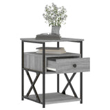 Bedside Cabinet Grey Sonoma 40x42x55 cm Engineered Wood