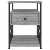 Bedside Cabinet Grey Sonoma 40x42x55 cm Engineered Wood