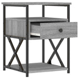 Bedside Cabinet Grey Sonoma 40x42x55 cm Engineered Wood