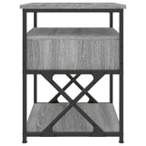 Bedside Cabinet Grey Sonoma 40x42x55 cm Engineered Wood - Close-Up Angle