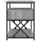 Bedside Cabinets 2 pcs Grey Sonoma 40x42x55 cm Engineered Wood - Low Angle
