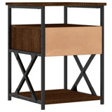 Bedside Cabinet Brown Oak 40x42x55 cm Engineered Wood - Low Angle