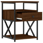 Bedside Cabinets 2 pcs Brown Oak 40x42x55 cm Engineered Wood